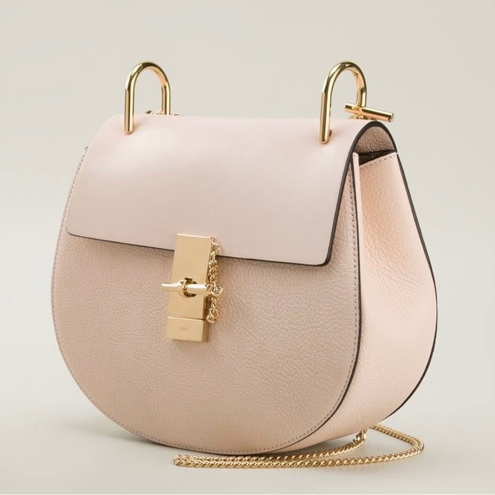 CHLOE MINI DREW BAG IN PINK